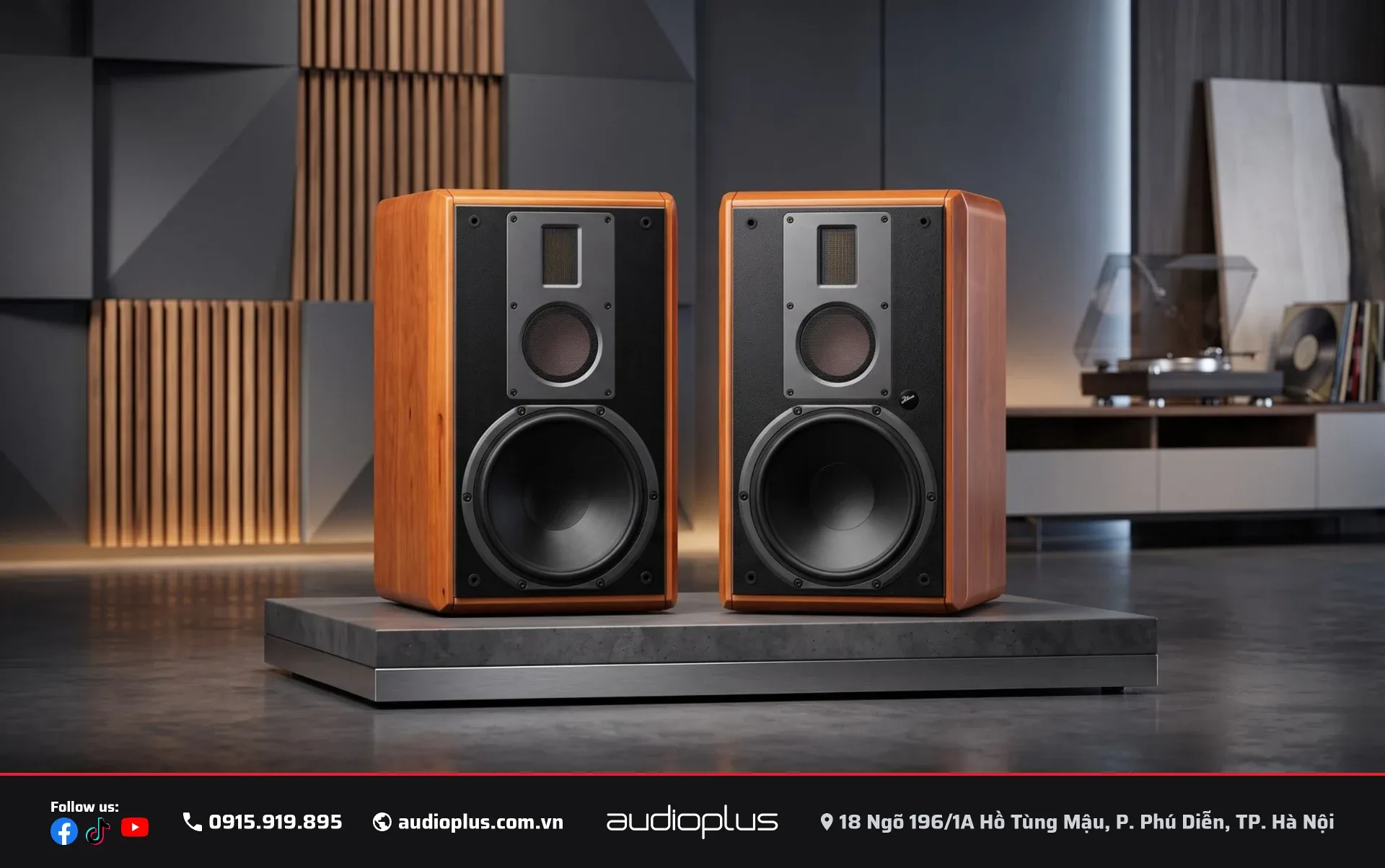 SWAN M5A - loa bookshelf active flagship 3 duong tieng