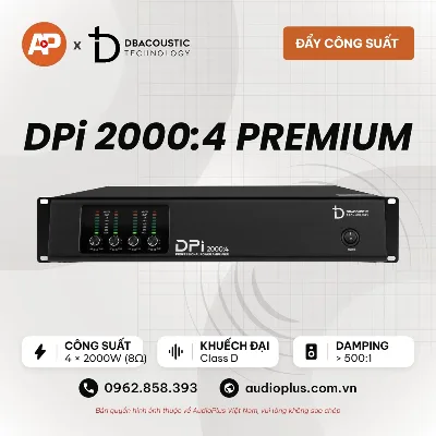 Cục đẩy công suất DBACOUSTIC DPi 2000:4 PREMIUM