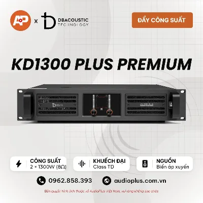 Cục đẩy công suất DBACOUSTIC KD1300 PLUS PREMIUM