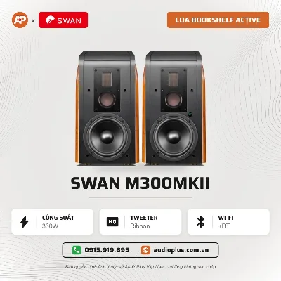 Loa Bookshelf Active SWAN M300MKII